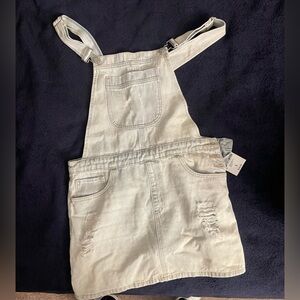 Forever 21 denim skirt overalls